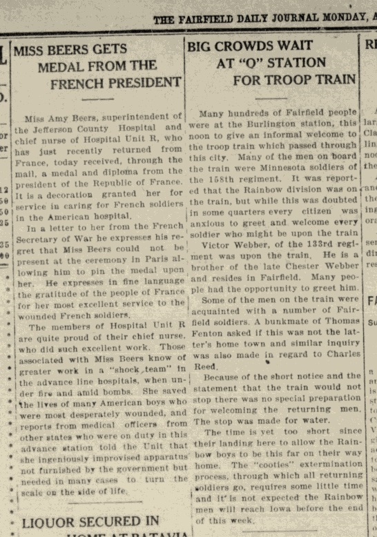Fairfield (IA) Daily Journal - 28 Apr 1919, p. 2